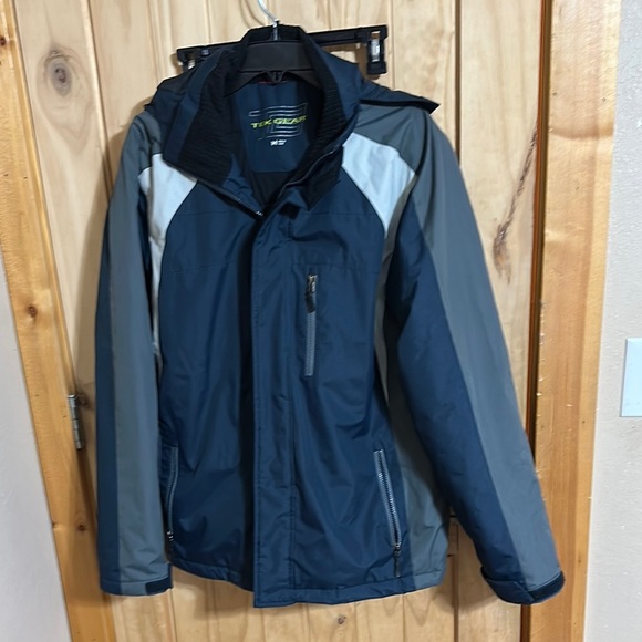 Tek Gear Men's Blue and Gray Heavy Coat - Picture 1 of 5